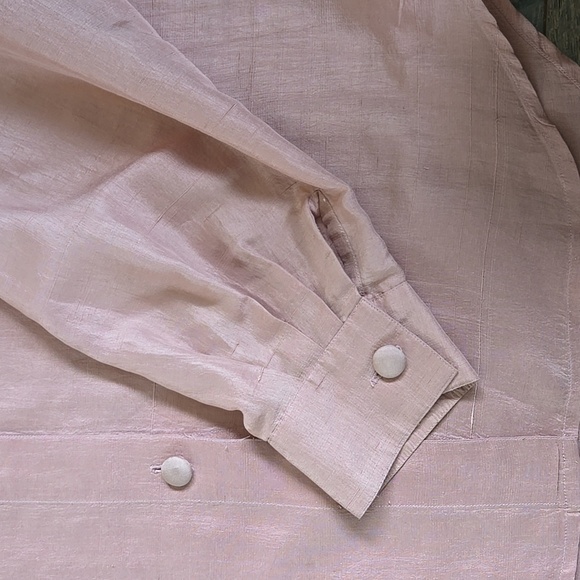 Carole little For Saint Tropez West 100% Silk Button Down - Picture 3 of 8